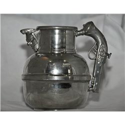 Pewter england pistol handled pitcher