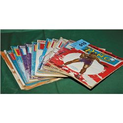 Lot of vintage ring boxing magazines