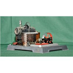 German made tin toy steam engine