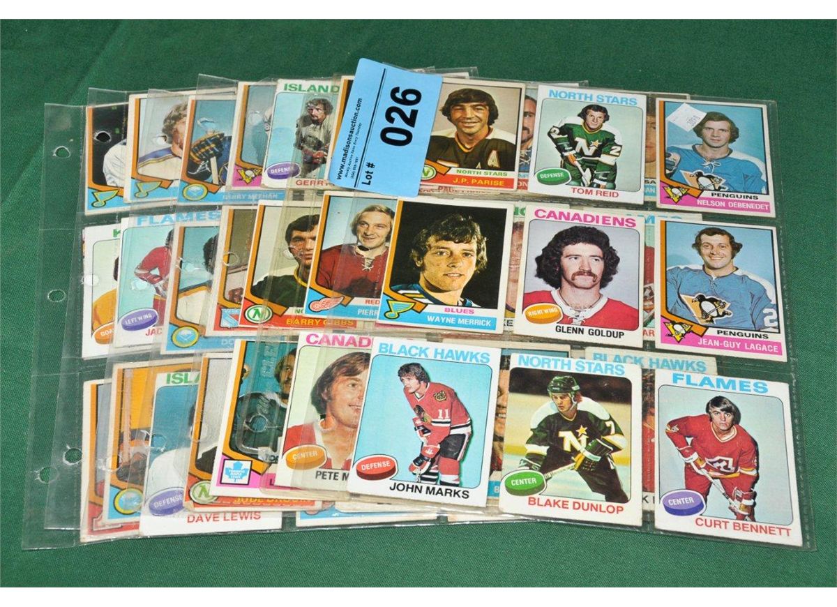 Lot of 63 vintage NHL trading cards