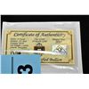 Image 1 : .999 solid gold mini bar and certificate