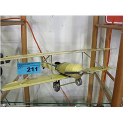 Heavy metal toy biplane