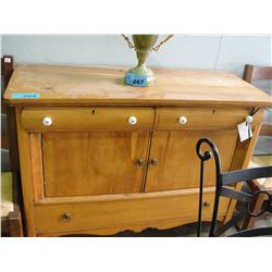 Canadiana oak side board buffet