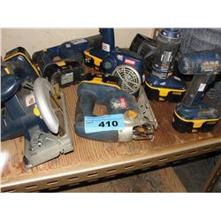 Ryobi 8pc cordless tool set with 6 batteries