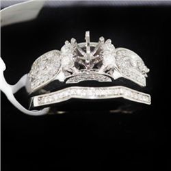 7.39g 14k White Gold Diamond Ring