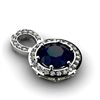 Image 1 : Genuine 2.6 ctw Ceylon-Sapphire Pendant 14k