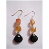 Image 1 : NATURAL 34.15 CTW BLACKONEX, SEMIPRECIOUS EARRING .925