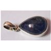 NATURAL 22.45 CTW TANZANITE PEARCUT PENDANT .925 STERLI