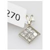 Image 1 : GENUINE 0.55CTW 18K DIAMOND & GOLD PENDANT