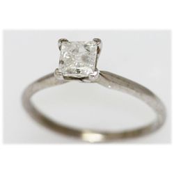 0.75 CTW 14K GOLD DIAMOND RING PRINCESS H/I2