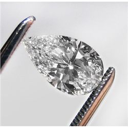 Diamond GIA Certified Pear Rose 0.95 ctw D,VS1