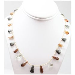 69.84 ctw Natural Smoke Chocolate Tourmaline Necklace