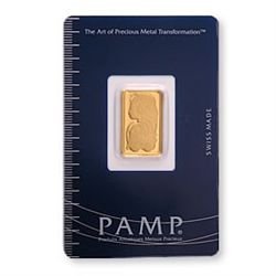 Gold Bars: Pamp Suisse 5 Gram Gold Bar