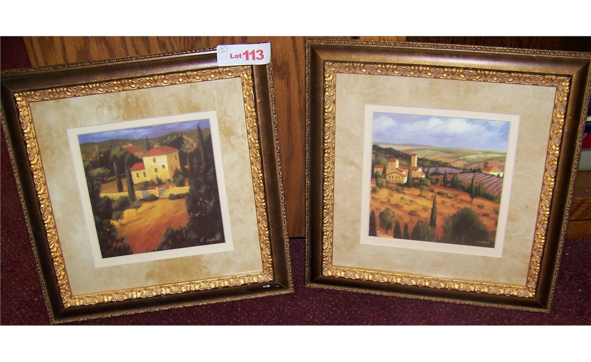 Pair of J. Wiens Nicely framed Fine Art prints