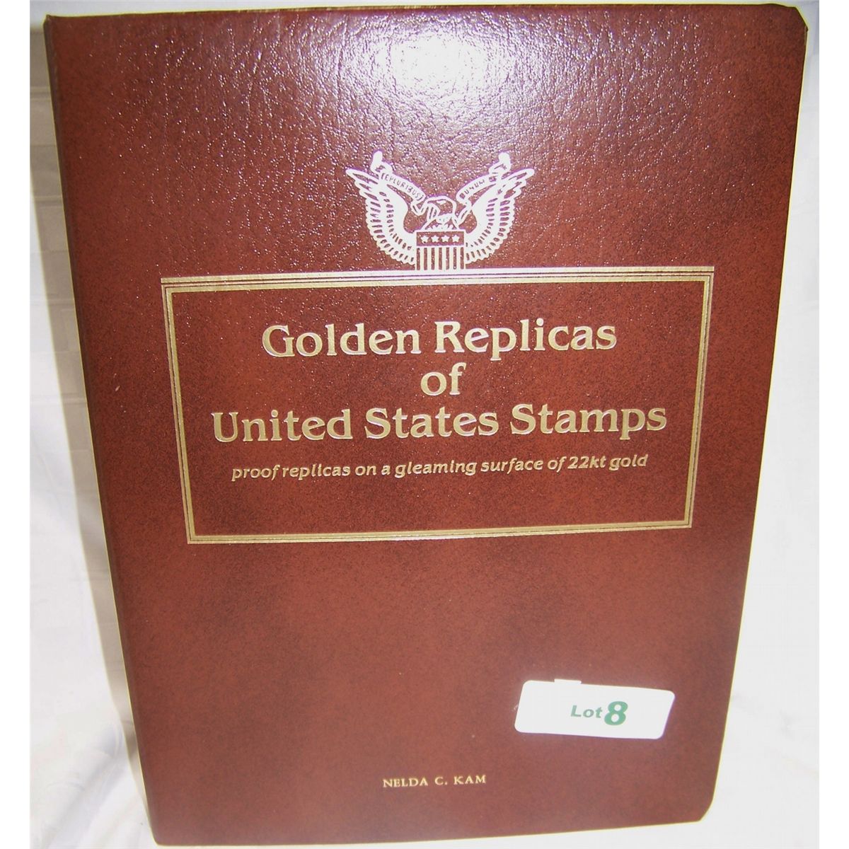 FOLDER OF GOLDEN REPLICA 22K GOLD LAYERED FIRST DAY ISSUE STAMPS (75)