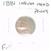 Image 1 : 1881 INDIAN HEAD PENNY *RARE FINE GRADE - NICE COIN*!!