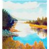 Anne Boysen, Canoe Route, Signed Canvas Print