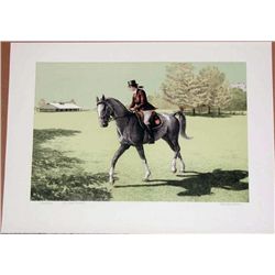 Mel Hunter, Saddlebred, Signed  Lithograph