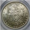 Image 2 : 1887 MORGAN DOLLAR PCGS MS64 +