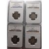 Image 1 : 4 1914S  Barber quarters  NGC  03-good cleaned--04-04/06
