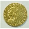 Image 1 : 1914 $2 1/2 Indian gold  XF/AU