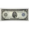 Image 1 : 1914  $5  FR note   CU