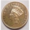 Image 1 : 1855  $3 Gold  AU clnd