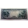 Image 2 : 1914 $5.00 FEDERAL RESERVE NOTE, STAR NOTE, FR. 854, XF-AU