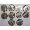 Image 1 : 10 CHOICE TO GEM BU MERCURY DIMES