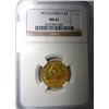 Image 1 : 1873 $5.00 GOLD LIBERTY NGC CLOSED 3 MS61, EST.$1180.00-$1250.00
