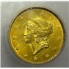 Image 2 : 1851 $1.00 GOLD LIBERTY ICG MS62, NICE, EST. $525.00-$550.00