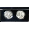 Image 2 : 2001 BUFFALO 2 COIN SET COMMERATIVE DOLLARS BOX/PAPER ORIGINAL ALL THE WAY.