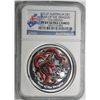 Image 1 : 2012  Australian year of dragon colorized 1 oz.silver  NGCPF69  ultra cameo