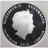 Image 3 : 2012  Australian year of dragon colorized 1 oz.silver  NGCPF69  ultra cameo