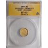 Image 1 : 1855  T2 $1 gold  ANACS XF plugged dmg bent clnd