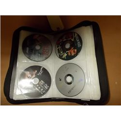Black DVD Case With Approx 34 DVD's
