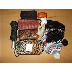Misc. Lot Umbrella-Ski Hats-Ladies Wallet