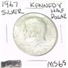 Image 1 : 1967 SILVER KENNEDY HALF DOLLAR *EXTREMELY RARE MS-65 HIGH GRADE*!!