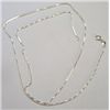 Image 1 : 24" STERLING SILVER BOX CHAIN *STAMPED .925 STERLING SILVER - CHAIN WEIGHS 4.37 GRAMS*!!