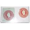Image 1 : 2 Total Carmine 2 Cent *WASHINGTON* Stamp Rounds *EXTREMELY RARE 1 UNUSED & 1 USED*!!