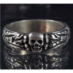 GERMAN NAZI WAFFEN SS OFFICERS HONOR SKULL RING