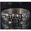 Image 1 : GERMAN NAZI WAFFEN SS OFFICERS HONOR SKULL RING