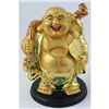 Image 1 : Happy Chinese Buddha Made of Golden Brass