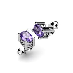 Tanzanite 0.96ctw Earring 14kt White Gold