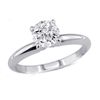 Image 1 : 0.75 ct Round cut Diamond Solitaire Ring, I-J, SI2