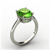 Image 1 : Peridot 2.50 ctw Ring 14kt White Gold