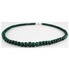 Image 2 : 335.98ctw Natural Emerald Rondelles Necklace