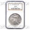 Image 1 : Certified Uncirculated Silver Eagle 1994 MS69