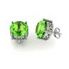 Image 1 : Peridot 5.25ctw Earring 14kt White Gold