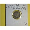 Image 1 : 1872 3 CENT NICKEL